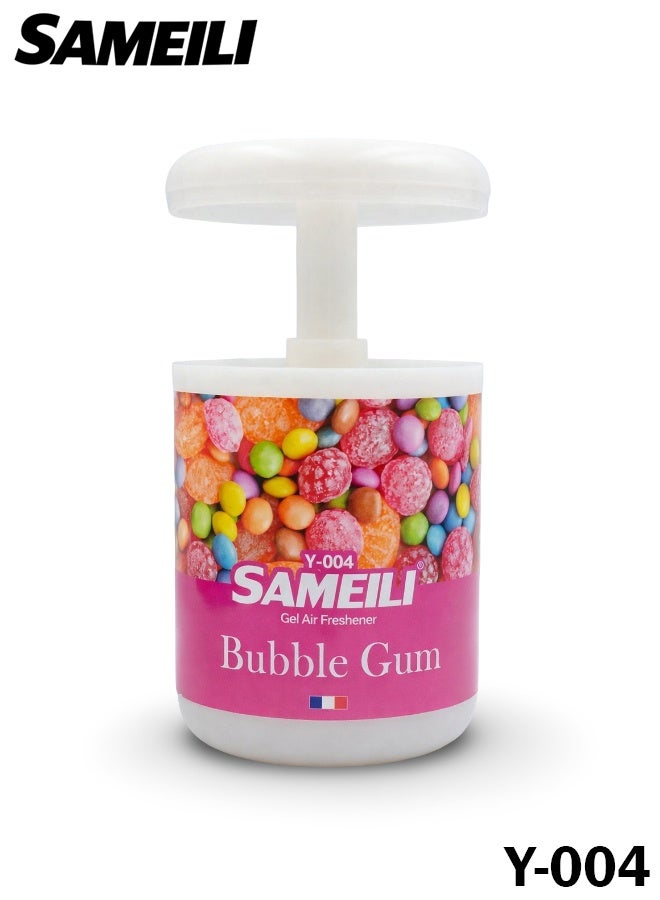 ساميلي معطر جو جل من ساميلي برائحة علكة الفقاعات Y-004 - تحكم قابل للتعديل في شدة الرائحة، معطر جل يدوم طويلاً للسيارة (لوحة القيادة، حامل الأكواب)، المنزل، والمكتب. - Image 1